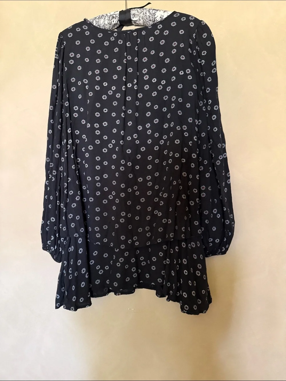 Free People Beck Tiered Tunic Mini Dress size small